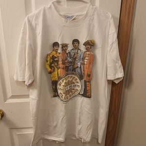 1996 Gildan Apple Beatles SGT Peppers Lonely Hearts Club Band Shirt XL